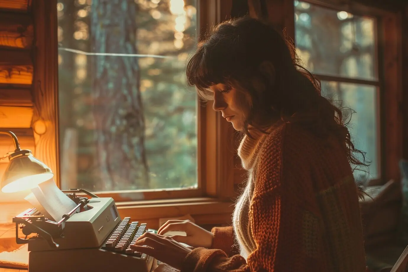 Люди отдыхают в сельской местности.